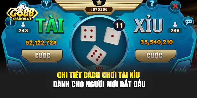 Chi tiết cách chơi tài xỉu dành cho người mới bắt đầu