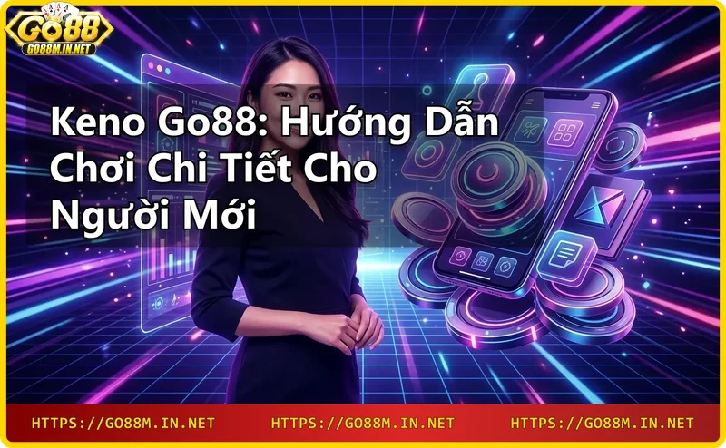 Ba bóng keno phát sáng với các số ngẫu nhiên, biểu tượng của xổ số keno online