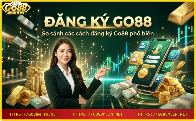 Ba phương thức đăng ký Go88: website, app mobile, đại lý