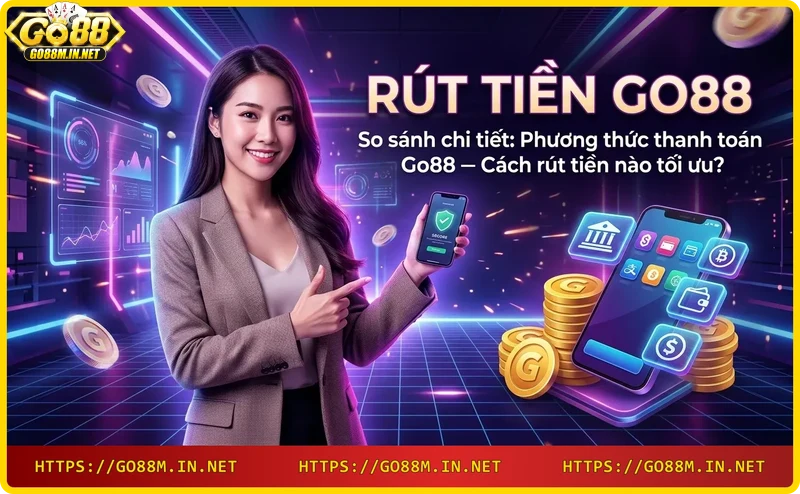 Bảng so sánh các phương thức rút tiền Go88