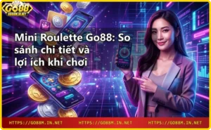Bánh xe mini roulette với 13 số từ 0 đến 12, chip casino vàng trên bàn xanh