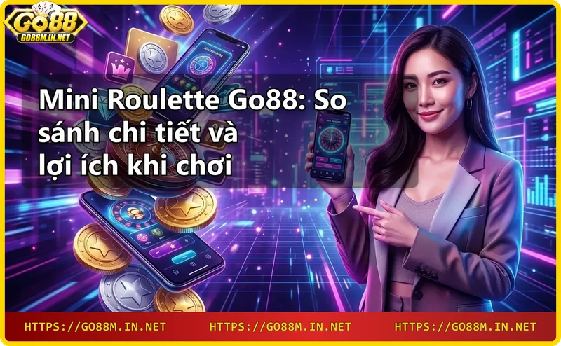 Bánh xe mini roulette với 13 số từ 0 đến 12, chip casino vàng trên bàn xanh