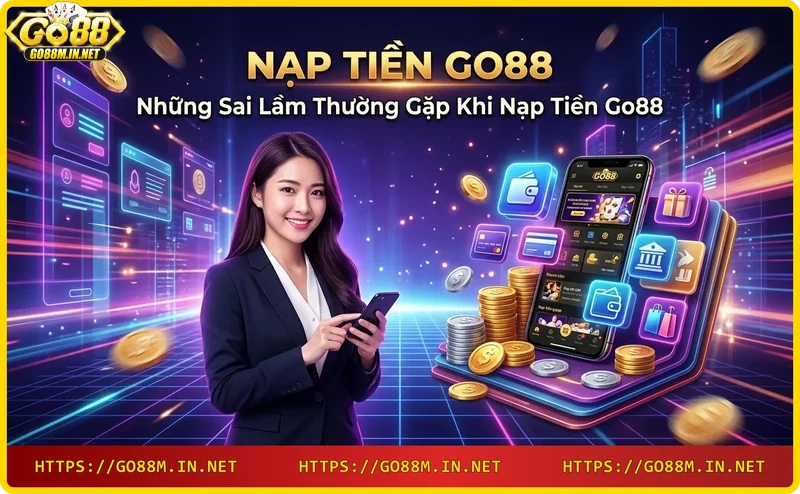 Biểu tượng cảnh báo đỏ khi nạp tiền Go88 thất bại do nhập sai thông tin