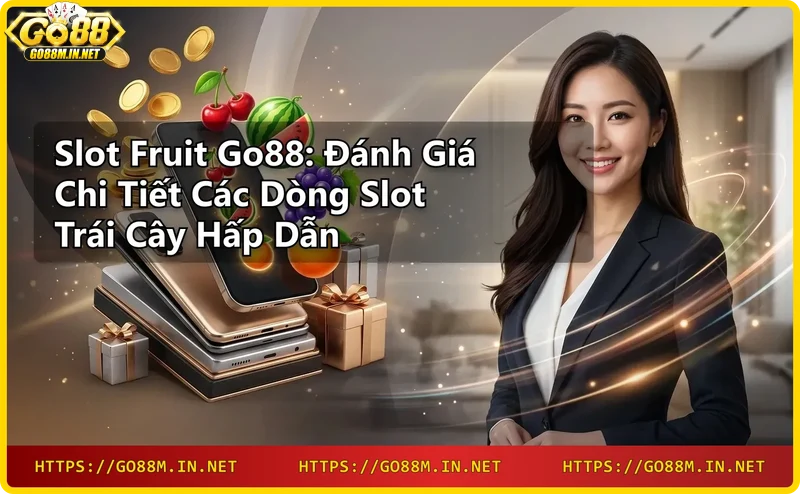 Các biểu tượng trái cây trên slot machine Go88
