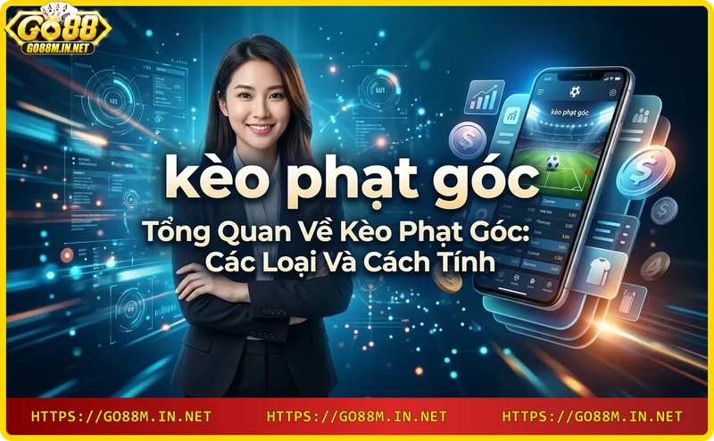 Các loại kèo phạt góc hiển thị trên màn hình hologram: tài xỉu, chấp, chẵn lẻ