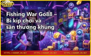 Fishing War – Giao diện game bắn cá 3D với súng và đàn cá nhiều màu sắc