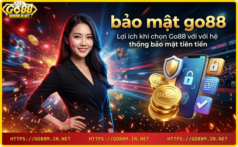 Giao dịch an toàn và bảo mật tại Go88 với đồng xu vàng phát sáng