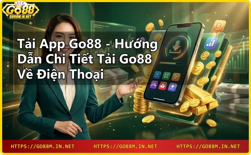 Giao diện app Go88 với nhiều game bài hấp dẫn