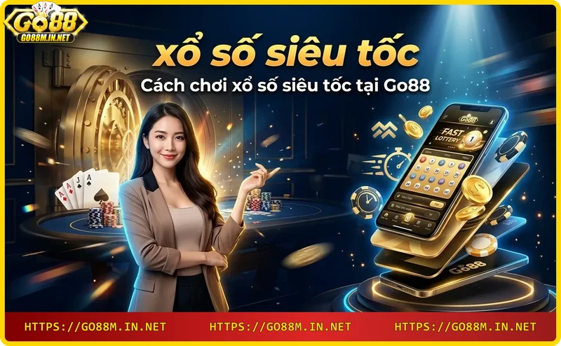 Giao diện đặt cược xổ số siêu tốc trên điện thoại thông minh với các bước đơn giản