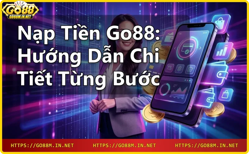 Giao diện nạp tiền Go88 trên điện thoại với các phương thức thanh toán