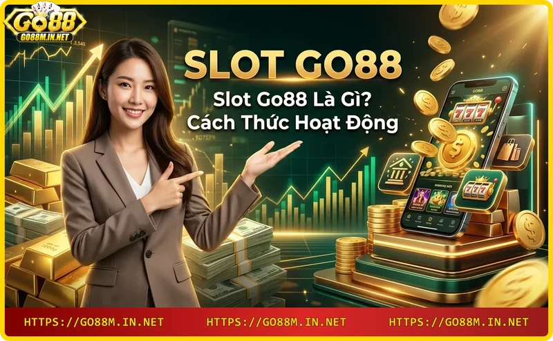 Hoạt động của slot Go88 với cuộn quay, dòng trả thưởng và RNG