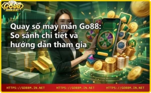 Người chơi nhấn nút quay số may mắn trên giao diện Go88