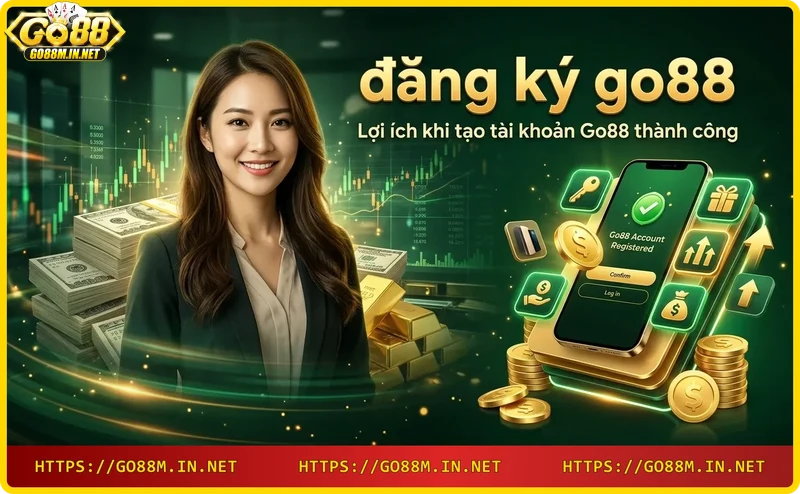 Người chơi nhận ưu đãi 100% khi đăng ký Go88 thành công