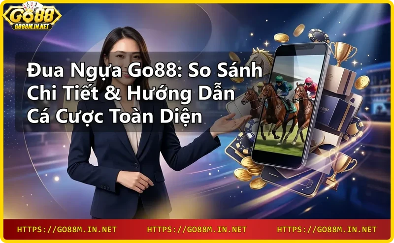 Người chơi theo dõi cuộc đua ngựa trên màn hình kỹ thuật số tại Go88